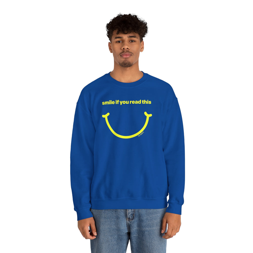 smile if you read this - crewneck sweatshirt - unisex