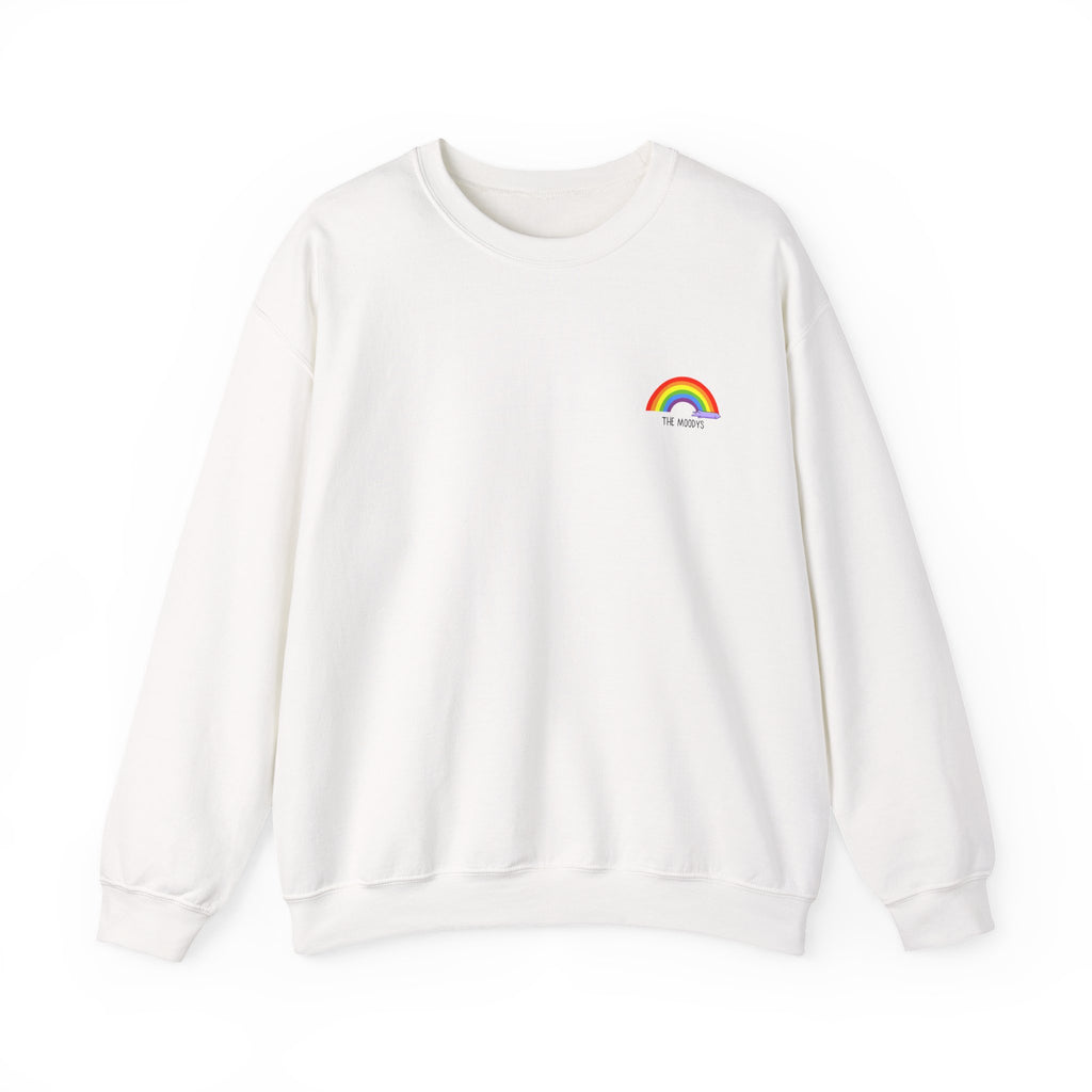 the moodys - crewneck sweatshirt - lanz lays rainbows - unisex