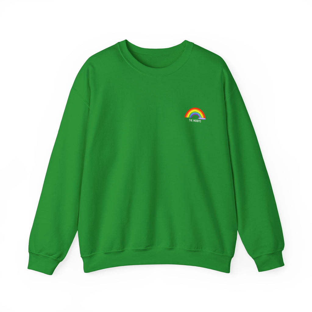 the moodys - crewneck sweatshirt - lanz lays rainbows - unisex